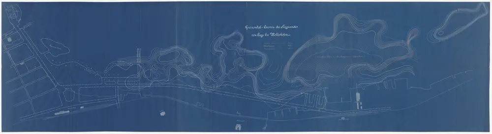 Wollishofen, Enge: Linkes Zürichseeufer, Höhenkurven des Seegrundes; Situationsplan und Höhenkurvenplan (Zürichsee-Gebiet Nr. 11)