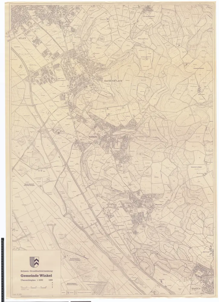 Winkel: Gemeinde; Übersichtsplan (Schweizerische Grundbuchvermessung)