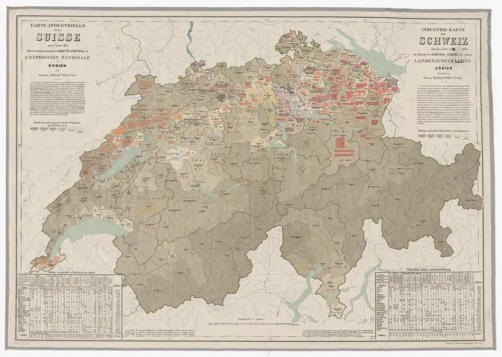 Industriekarte der Schweiz