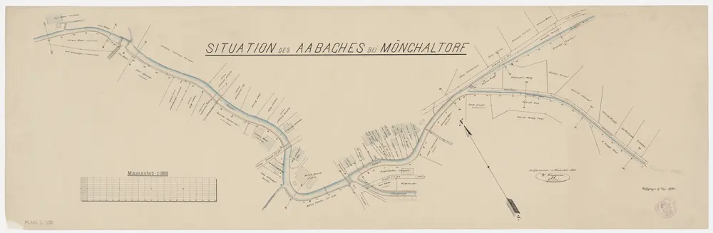 Mönchaltorf: Aabach; Situationsplan