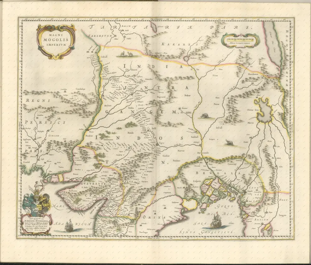 mapa z atlasu "Theatrvm orbis terrarvm, Sive Atlas novvs. Pars Secvnda."