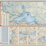 Various maps of cities and districts in Ontario, Canada.