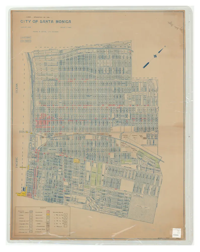 Land utilization of the City of Santa Monica