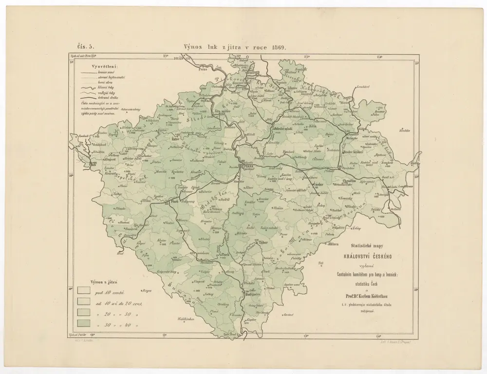 Statistické mapy Království českého