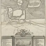 Plan de la Ville du Chateau et des deux Palanques ou Faubourgs de Temeswar en Hongrie [...] [=] Grundriss der Statt, dess Schlosses und zweyer Palanques oder Vorstätten der Statt Temeswar [...] [Karte], in: [Atlas factice], S. 540.