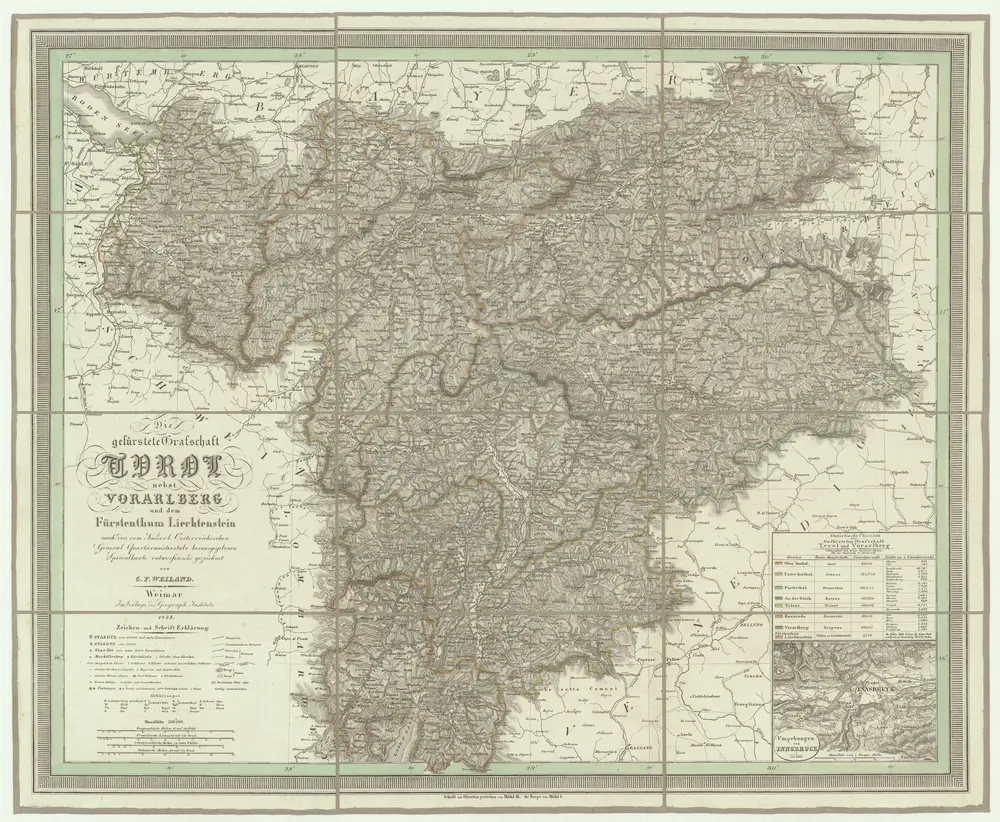 Die gefürstete Grafschaft Tyrol nebst Vorarlberg und dem Fürstenthum Liechtenstein