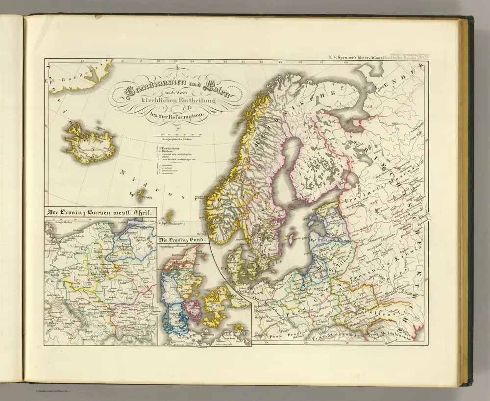 Scandinavien und Polen, kirchlichen Eintheilung bis zur Reformation.