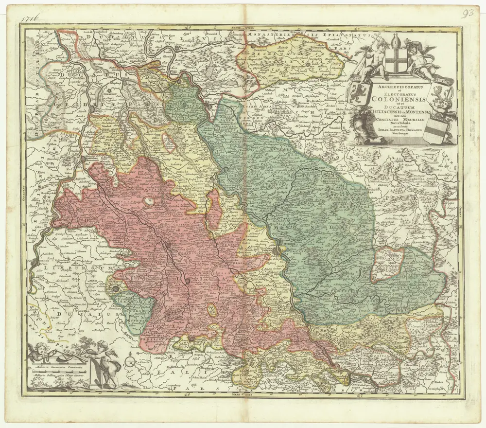 Archiepiscopatus et electoratus Coloniensis ut et ducatuum Iuliacensis et Montensis nec non comitatus Meursiae nova tabula