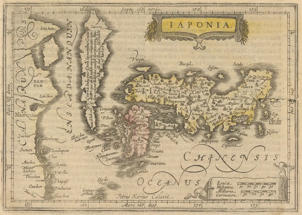 Iaponia. [Karte], in: Atlas Minor, S. 346.