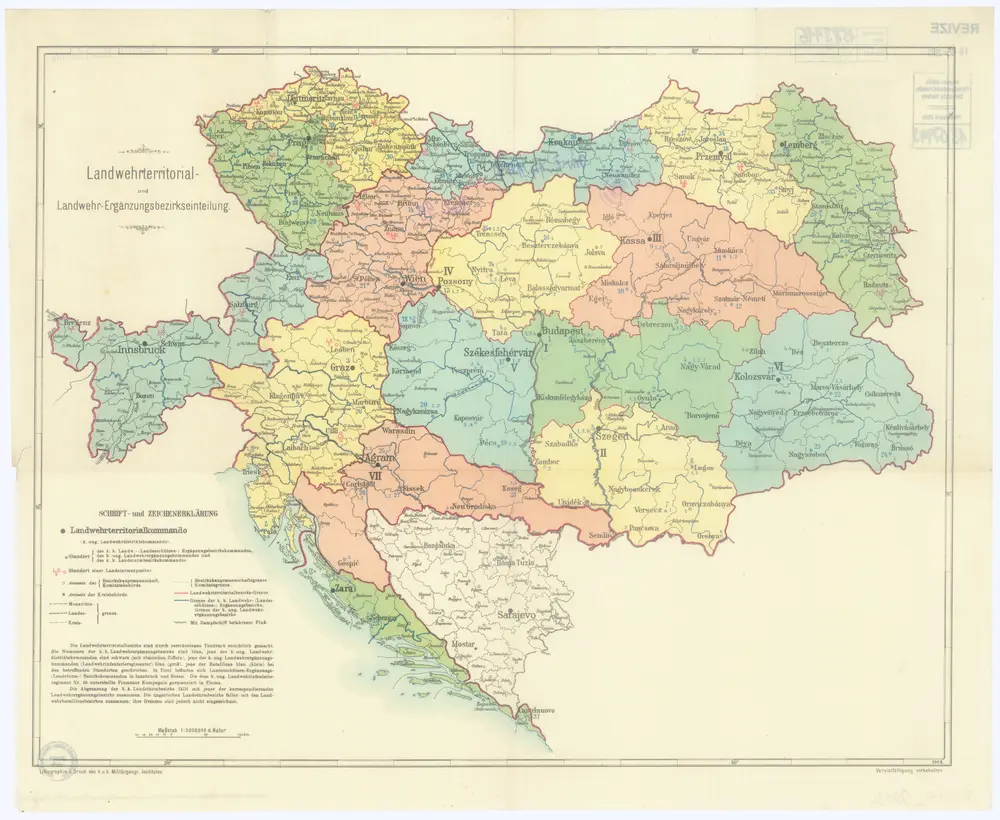 Landwehrterritorial- und Landwehr-Ergänzungsbezirkseinteilung