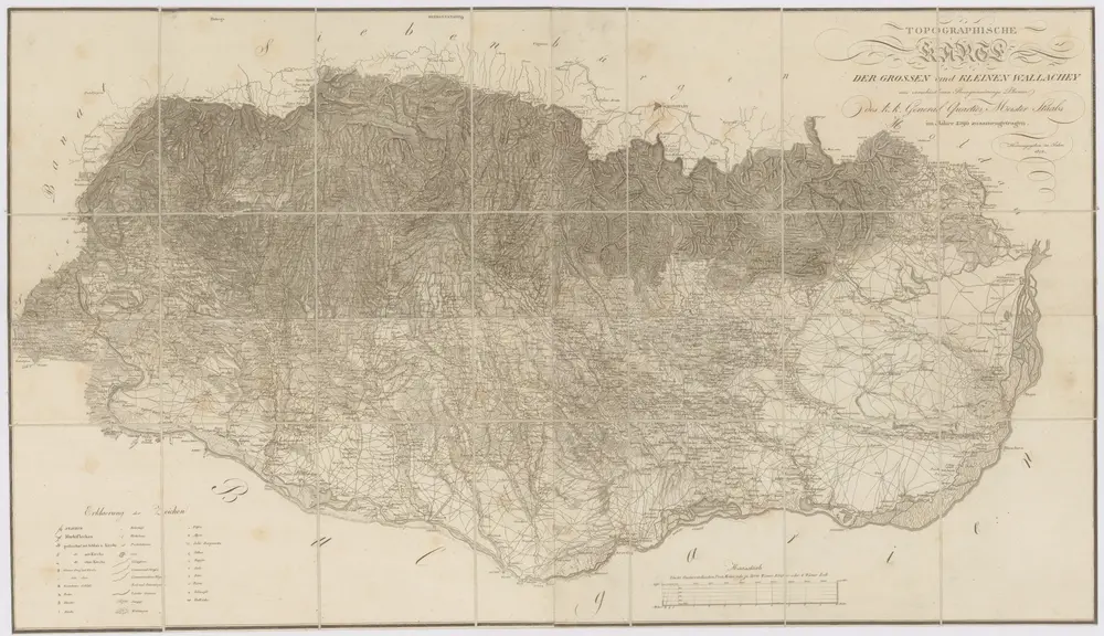 Topographische Karte der Grossen und Kleinen Wallachey