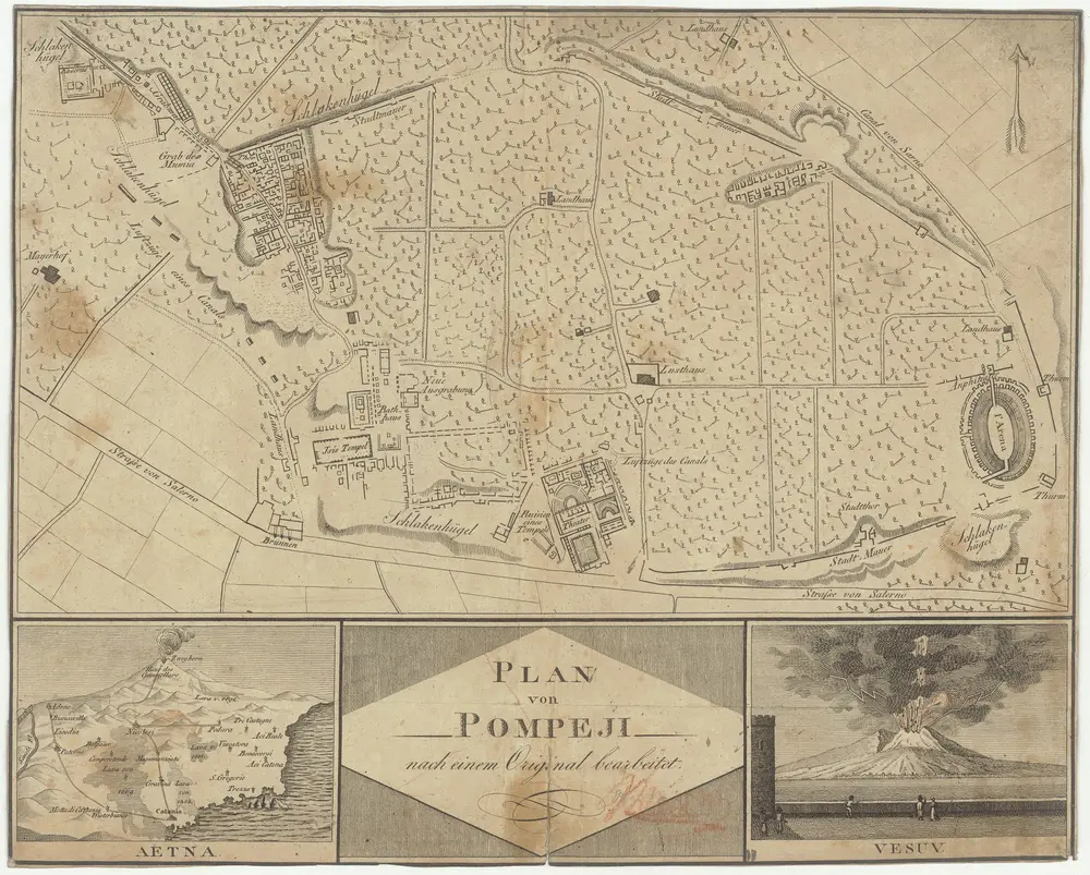 Plan von Pompeji