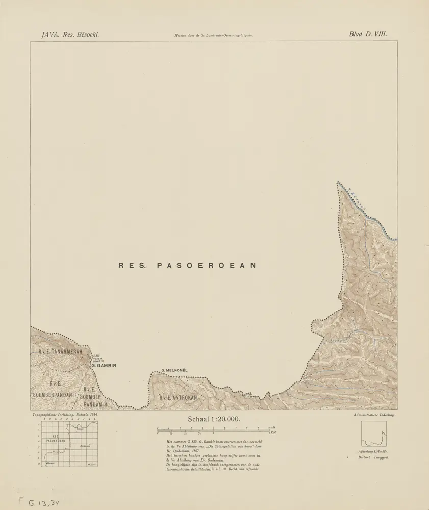[Goenoeng Gambir] / herzien door de 3e Landrente-Opnemingsbrigade