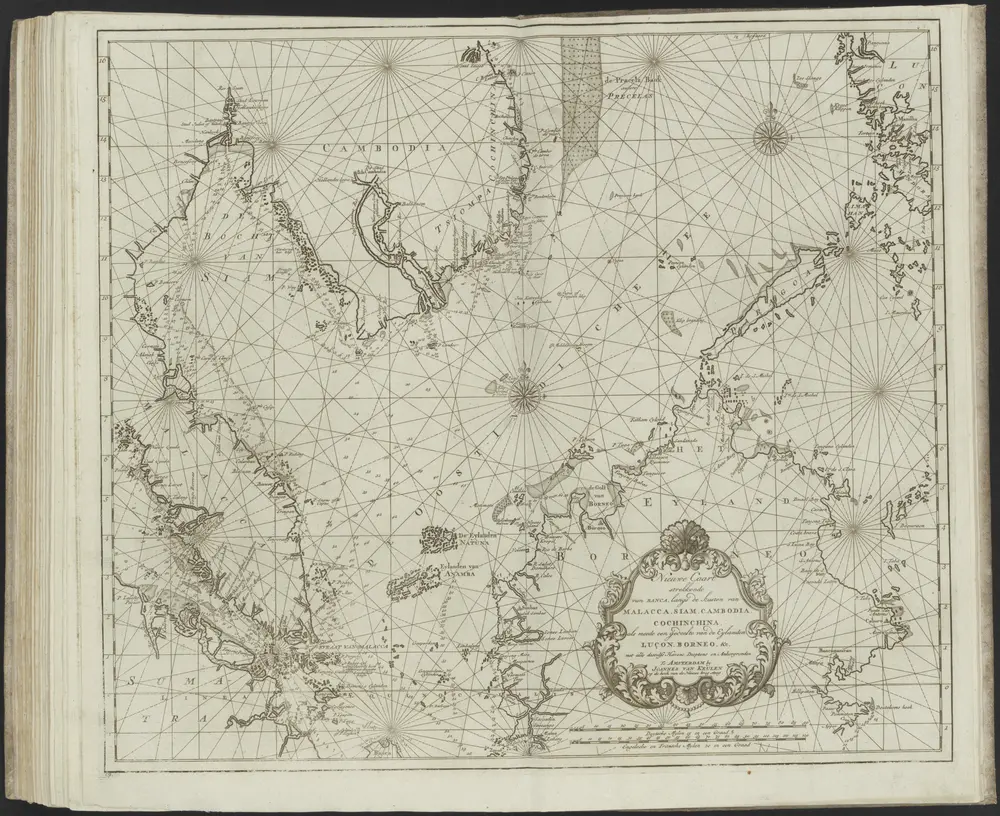 De Nieuwe Groote Lichtende Zee-Fakkel, Het Sesde Deel, Vertoonende de Zee-Kusten, Eylanden en Havens van Oost-Indiën. Beginnende aan Caab de Goede Hoop, en van daar langs de Kusten van Afrika, Arabie, Persie, Gusaratte, Cuncan, Canara, Malabaar, Cormandel, Orixa, Bengalen, Arrakan, Pegu, Tanasriën, Malye, Siam, Cambodia, Chouchin China Tonqien, Sina, tot de Haven van Nangasakki in Japan; Mitsgaders de Eylanden Cylon, Sumatra, Java en andere Eylanden by de boven gemelde Kusten of in de Indische