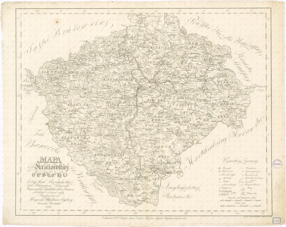 Mapa Králowstwj Českého