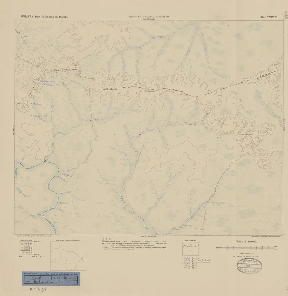 [Djalan Tjindealoes] / opgenomen door den Topografischen Dienst in 1923-1927