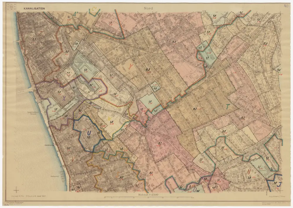 Zürich: Drahtschmidli am Sihlquai; Dispositionspläne: Blatt 9: Dispositionsplan