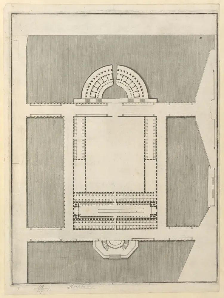 [Plan of the Royal Palace of Stockholm].