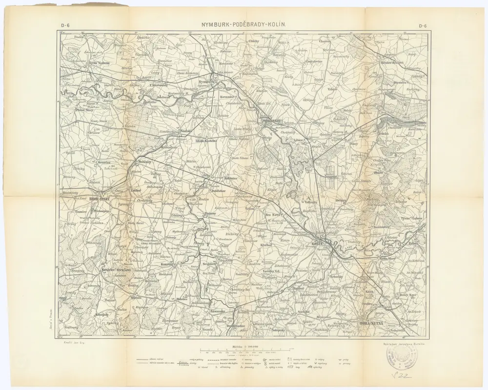 Podrobná mapa Království českého