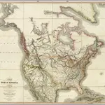 Map of North America.