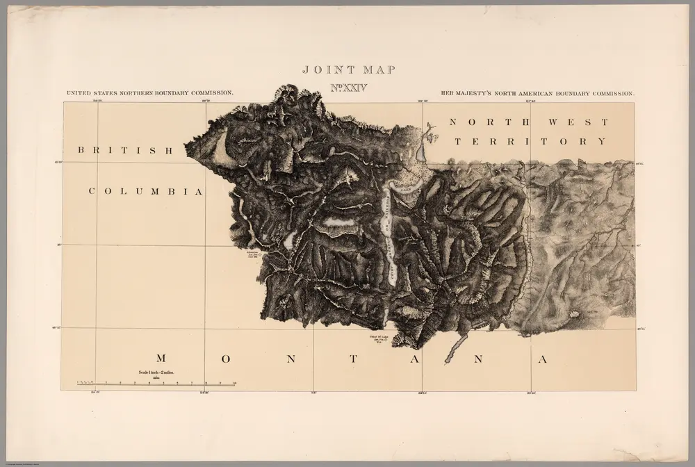 Joint Map No. XXIV.  United States Northern Boundary Commission.  (Canadian Border).