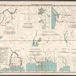 Plate 93.  International Boundary Disputes.  Connecticut River.  Lake of the Woods.  The Forty-Fifth Parallel, etc.