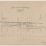 Opfikon: Brücke in Glattbrugg bis zur Eisenbahnbrücke in Glattbrugg, Glattkorrektion, nicht ausgeführtes Projekt; Längsprofil