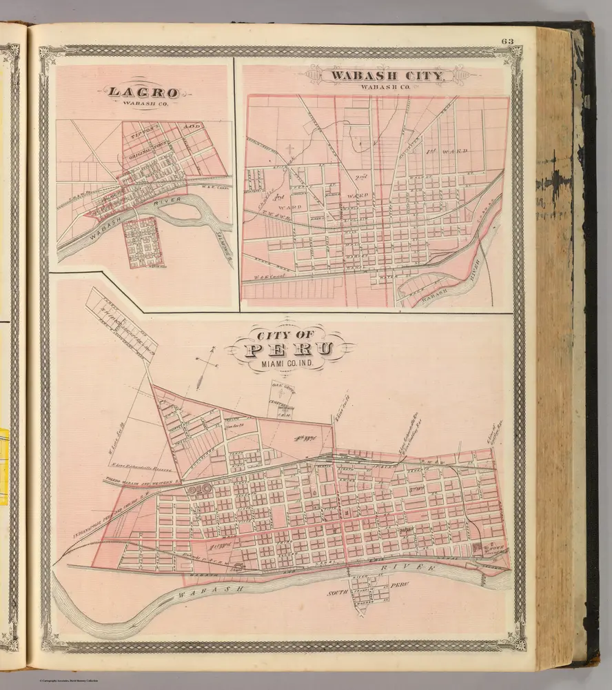 City of Peru, Miami Co., Ind. (with) Lagro (and) Wabash City, Wabash Co.