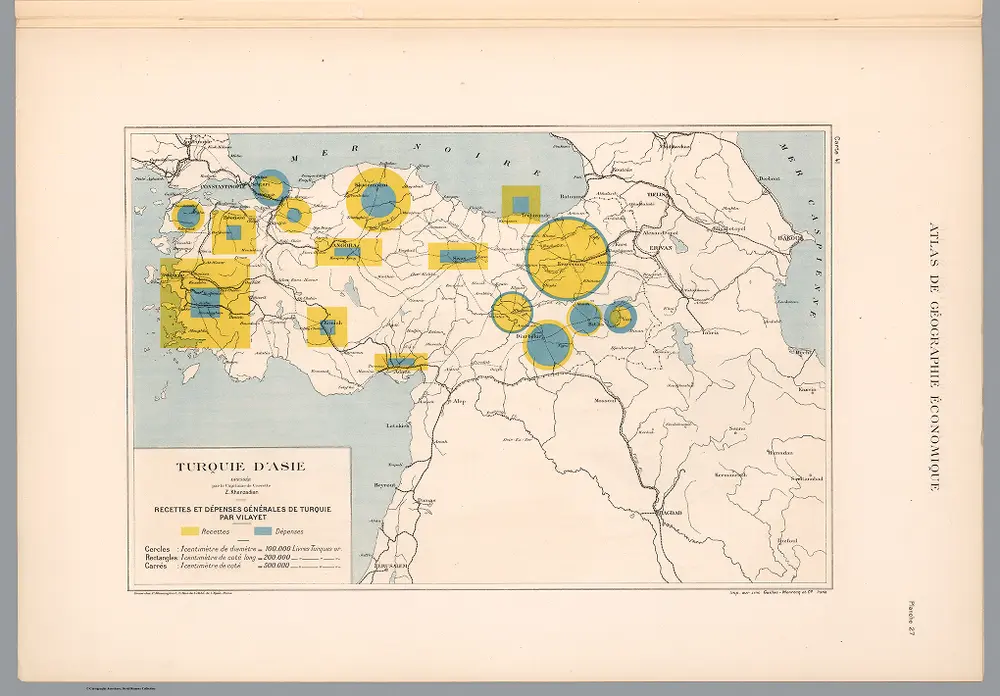 Planche 27 Carte No. 41: Recettes et depenses generales de Turquie