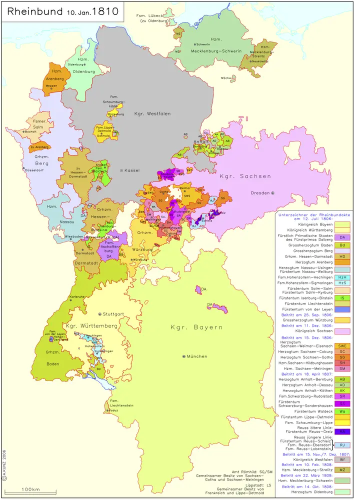 Rheinbund 10. Januar 1810