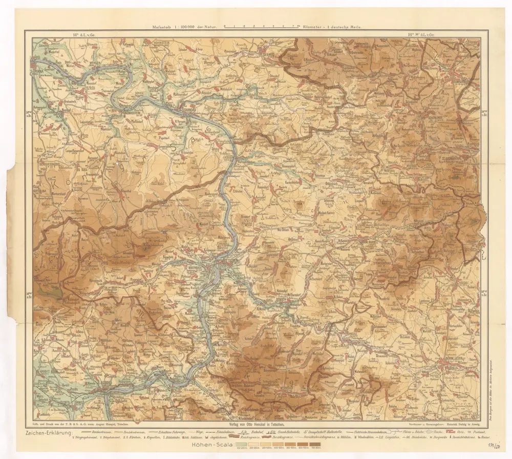 Special-Karte der böhmisch-sächsischen Schweiz und des angrenzenden Mittelgebirges