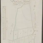 HZAN GA 100_Nr. 281_ : Mainhardt [Dennhof]; "Ein zum Holzhieb bestimmter Distrikt im ... Erliswald bei Dennhof unweit Mainhardt";Zennegg, Feldmesser in Wüstenrot;50 Ruten = 16,2 cm;24,5 x 38,5 cm;Papier; Federzeichnung