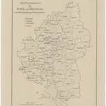 Übersichtskarte der Kreise und Oberämter von Württemberg u[nd] Hohenzollern