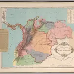 Division politica de Colombia en 1824