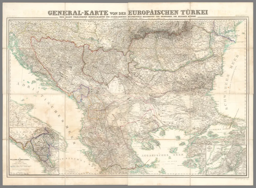 Composite map) General-Karte von der Europaischen Turkei.