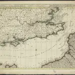 La plus grande partie de la Manche, qui contient les côtes de Angleterre (situées au su-est, où est La Tamise etc.), et celles de France, ou, la partie septentrionale du Gouvt. de Normandie, les bords maritimes de Picard etc.