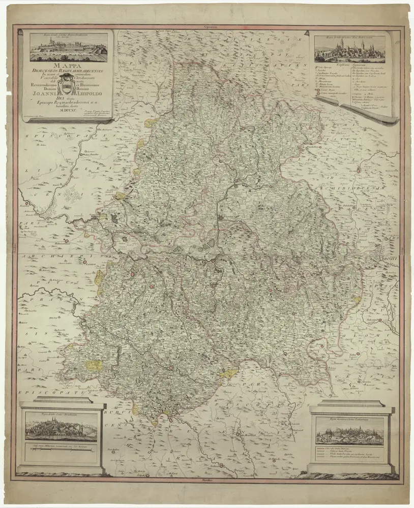 Mappa dioceseos Reginaehradecensis in usum et commodum venerabilis cleridiocesani delineata