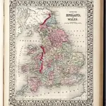 County map of England and Wales