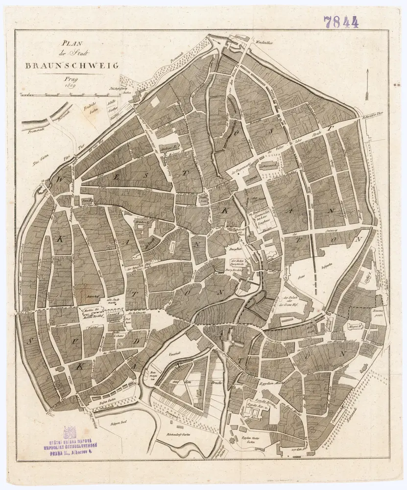 Plan der Stadt Braunschweig