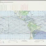 STS 44 Mission chart. Front - orbits 1-90