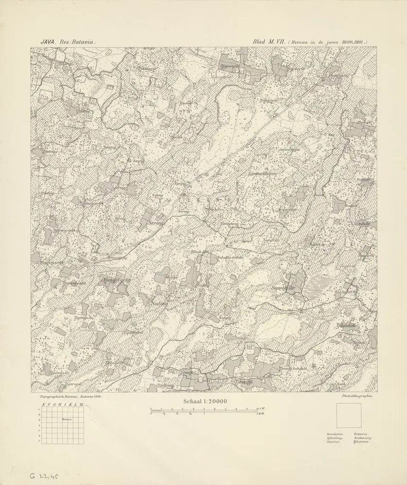 [Serang] : herzien in de jaren 1900-1901 / Topographisch Bureau