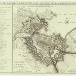 Plan de la ville de Geneve avec ses nouvelles fortifications