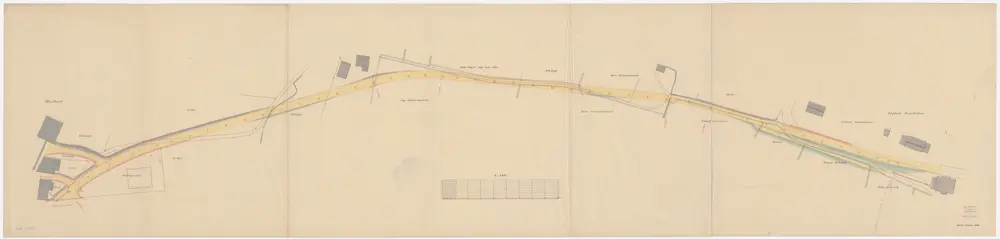 Rüschlikon: Strasse von der Seestrasse bei Marbach bis zum Bahnhof Rüschlikon; Situationsplan