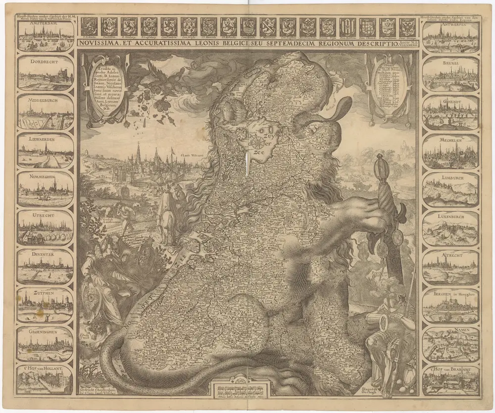 Novissima, et accuratissima leonis Belgici, seu septemdecim regionum descriptio