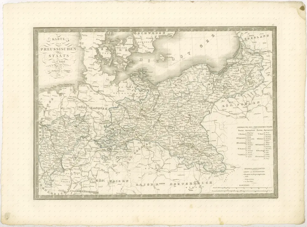 mapa z atlasu "Atlas der neuesten Geographie für Jedermann und jede Schulanstalt"