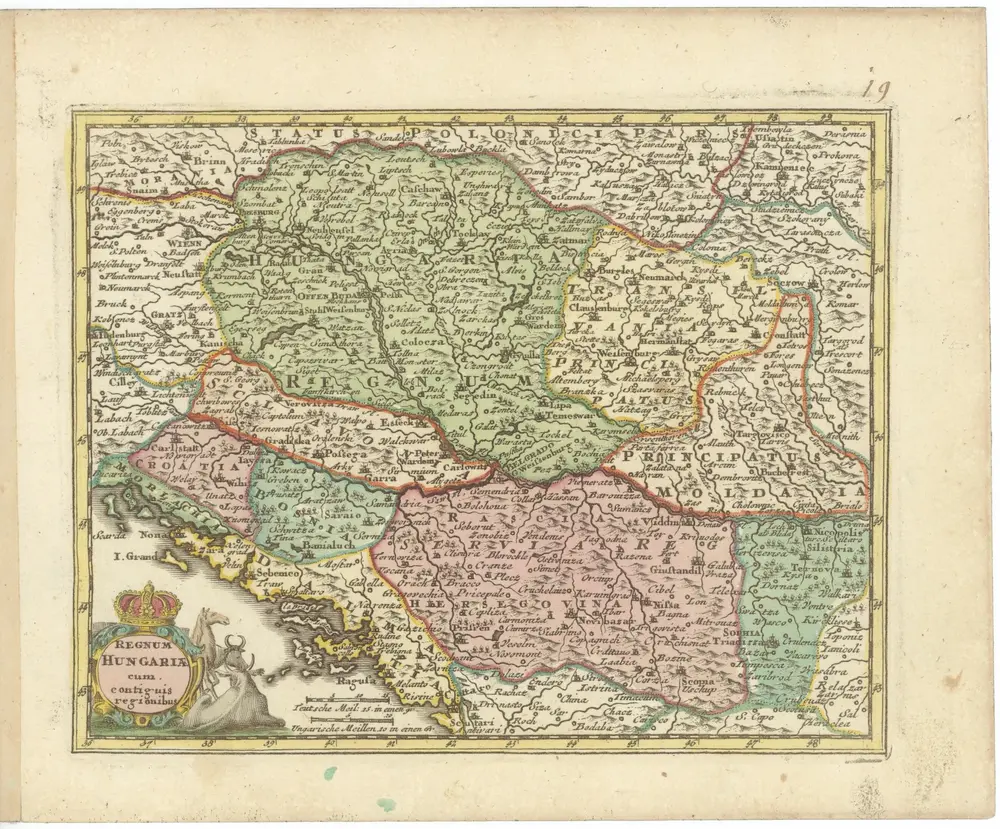 REGNUM HUNGARIAE cum contiguis regionibus