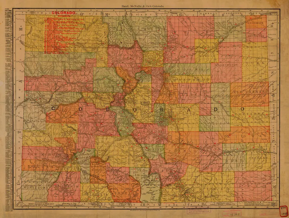 Rand Mcnally Map of Colorado