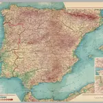 Spain and Portugal.  Pergamon World Atlas.