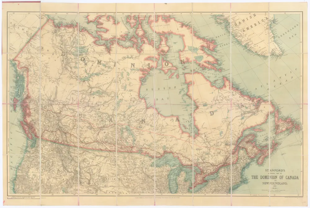 Stanford's general map of the Dominion of Canada and Newfoundland