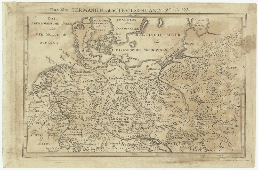 Das alte Germanien oder Tevtschland